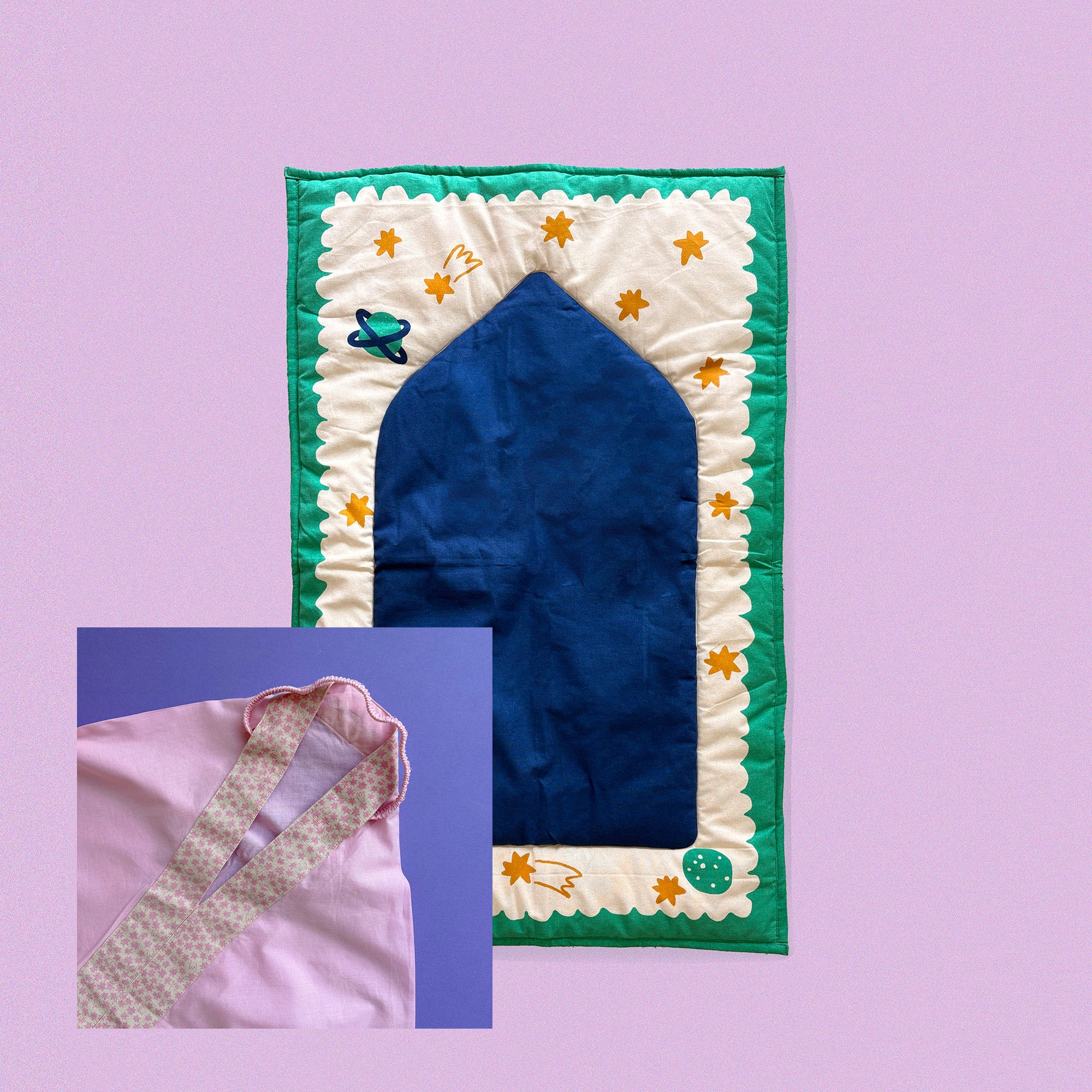 Girls Prayer Set (Pink + Blue and Green)