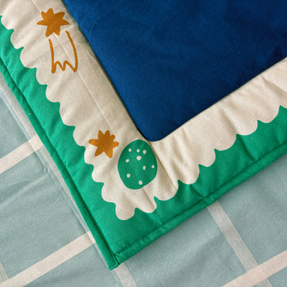 Rullart x Akwan Prayer Mat (Green and Blue)