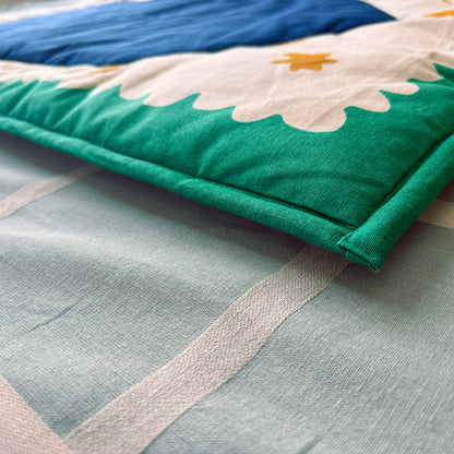 Rullart x Akwan Prayer Mat (Green and Blue)