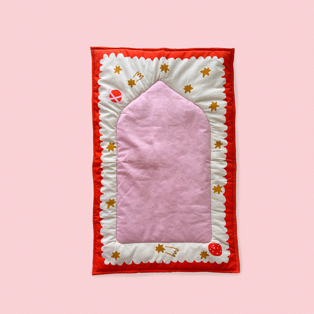 Rullart x Akwan Prayer Mat (Pink and Orange)