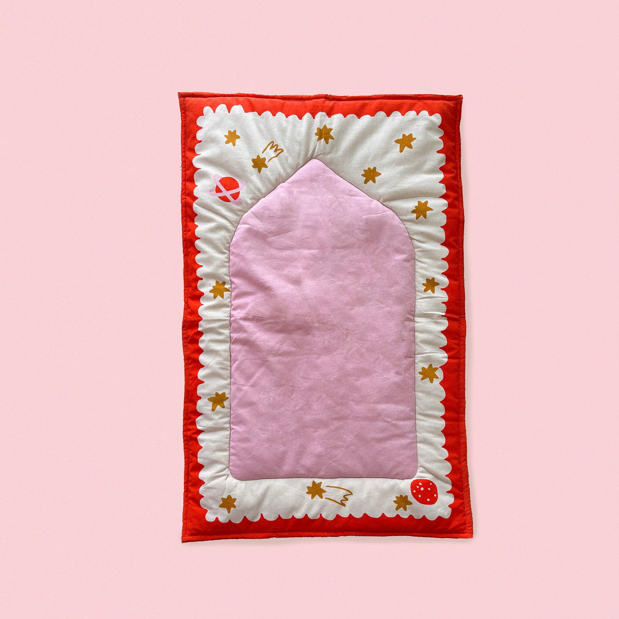 Rullart x Akwan Prayer Mat (Pink and Orange)